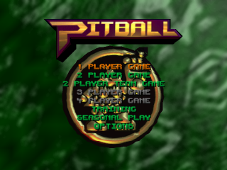 Pitball title screen for Playstation